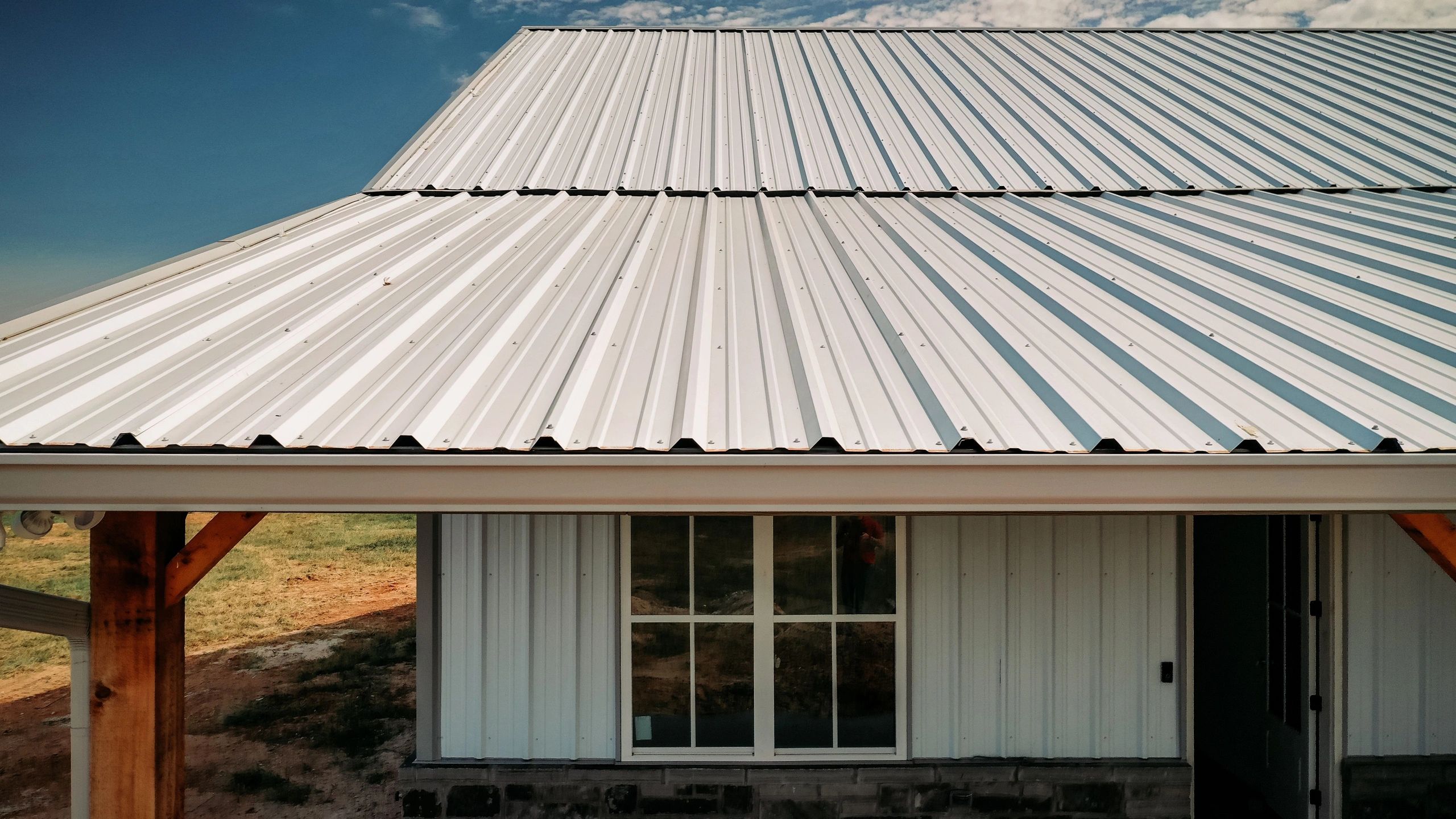 A closeup shot of a house roof
